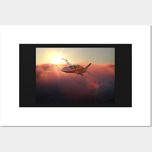 BAE Hawk at dusk Wall Art by MarkSeb